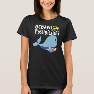 Camiseta Océanos De Posibilidades De Lectura De Animales Ma