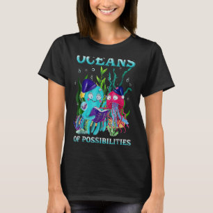 Camiseta Océanos De Posibilidades De Lectura De Animales Ma