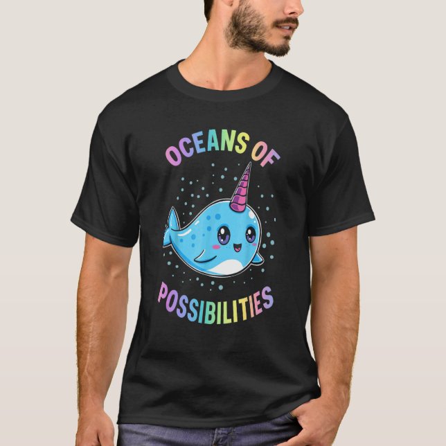 Camiseta Océanos De Posibilidades De Lectura De Animales Ma (Anverso)