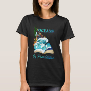 Camiseta Océanos De Posibilidades De Pescado Animal Mar Rea