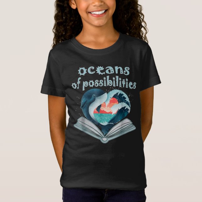 Camiseta Océanos de posibilidades Lectura de verano 2022 (Anverso)