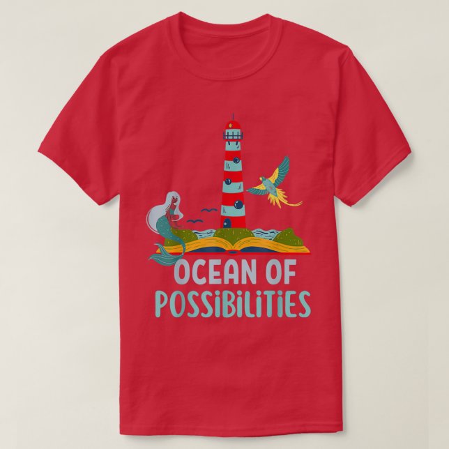 Camiseta Océanos de posibilidades Lectura de verano 2022 Me (Diseño del anverso)