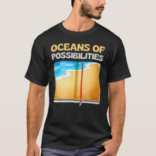 Camiseta Océanos de posibilidades lecturas libros lectores 