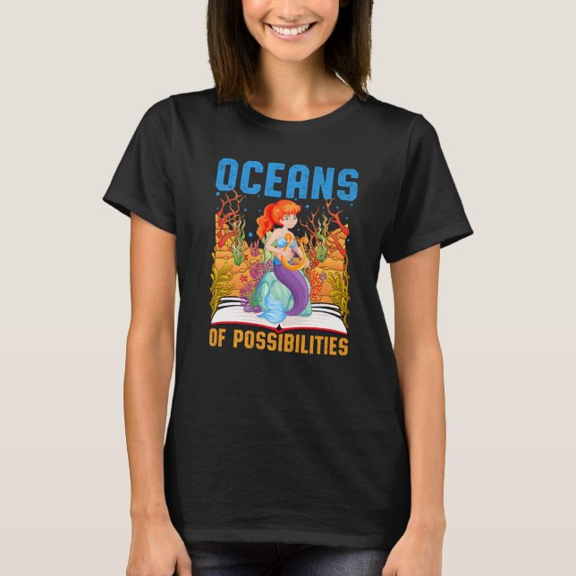 Camiseta Océanos De Posibilidades Leer En Verano Biblioteca (Anverso)