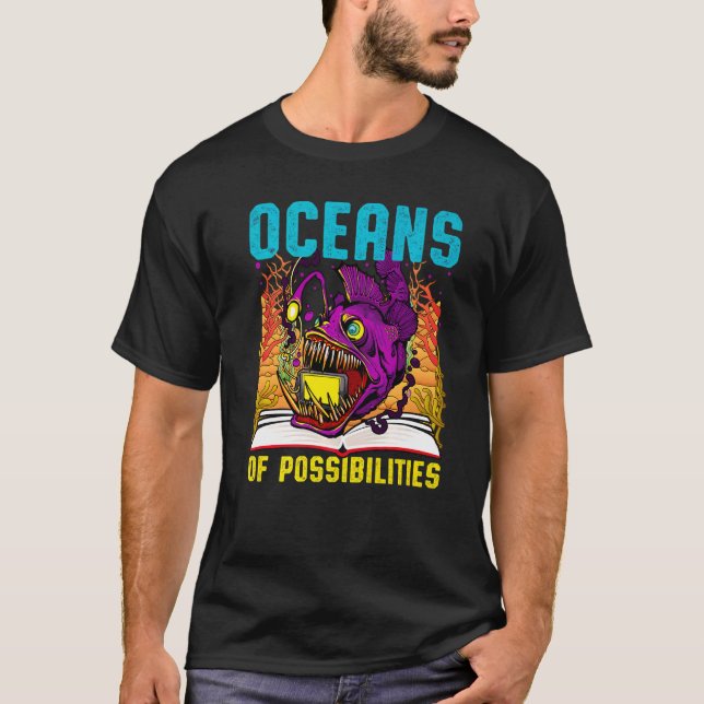 Camiseta Océanos De Posibilidades Leer En Verano Biblioteca (Anverso)