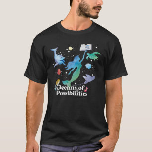 Camiseta Océanos De Sirenas De Posibilidades De Leer Boo De