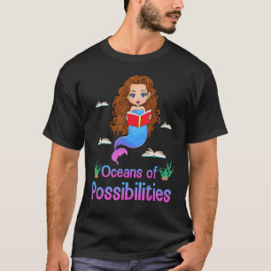 Camiseta Océanos De Sirenas De Posibilidades De Leer Boo De