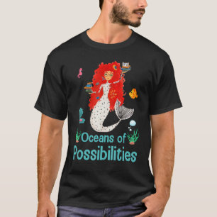 Camiseta Océanos De Sirenas De Posibilidades De Leer Boo De