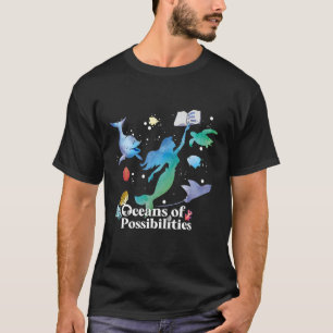 Camiseta Océanos De Sirenas De Posibilidades De Leer Boo De