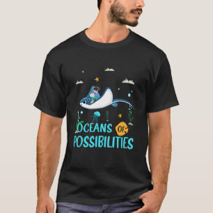 Camiseta Océanos Manta Ray De Posibilidades Lectura De Vera