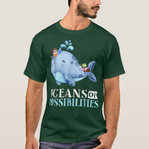 Camiseta Océanos Retro De Posibilidades Enseñanza De Lectur