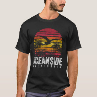 Camiseta Oceanside California CA Vintage Retro con problema