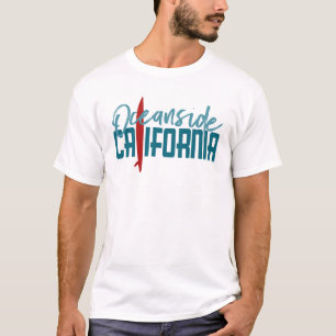 Camiseta Oceanside California - Surfboard