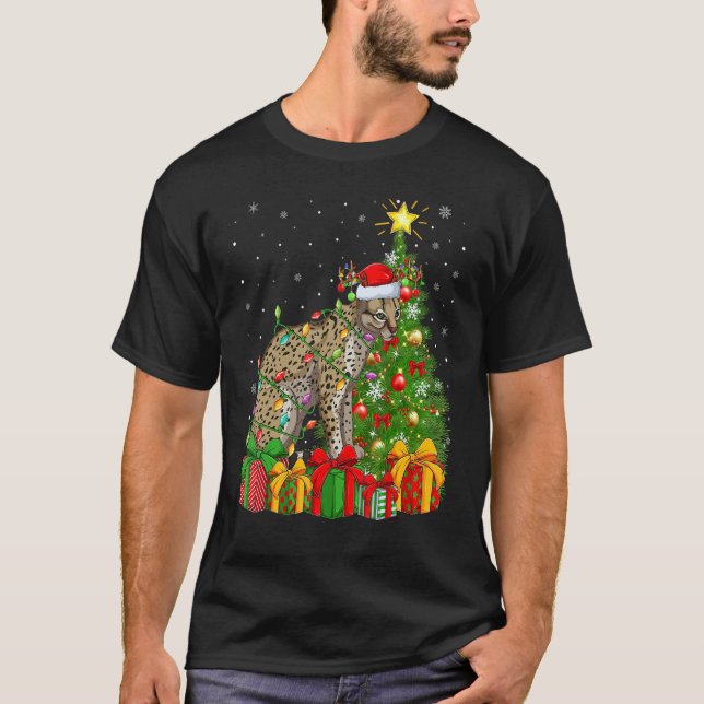 Camiseta Ocelot Navidad Navidad Navidad Navidad Santa Ocelo (Anverso)