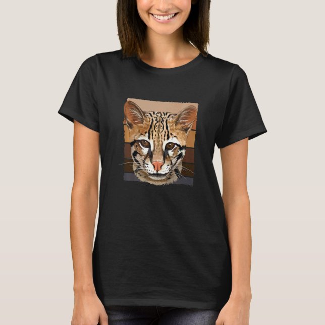Camiseta Ocelote Bengala Gato Salvaje (Anverso)