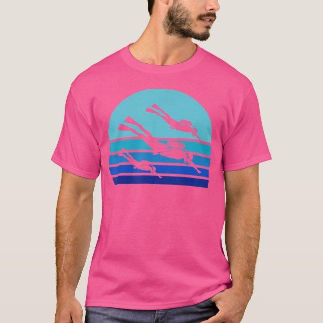 Camiseta Ochenta Buceo en aguas profundas (Anverso)