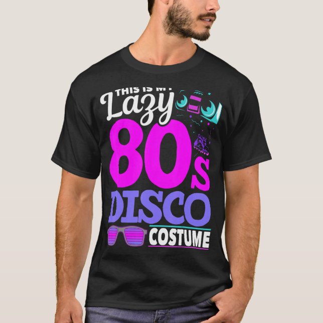 Camiseta Ochenta disco Music 1980 Costume Fiesta Retro 80 (Anverso)