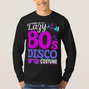 Camiseta Ochenta disco Music 1980 Costume Fiesta Retro 80