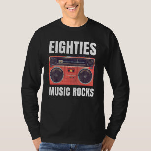 Camiseta Ochenta Música Rocks Equipo 80s Para Mujeres Y Hom