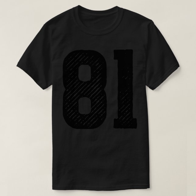 Camiseta Ochenta Un 81 1 (Diseño del anverso)