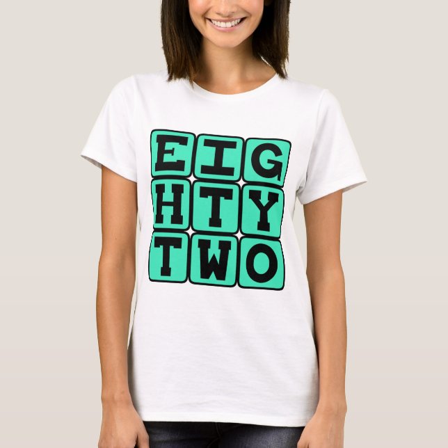 Camiseta Ochenta y Dos, Número 82 (Anverso)
