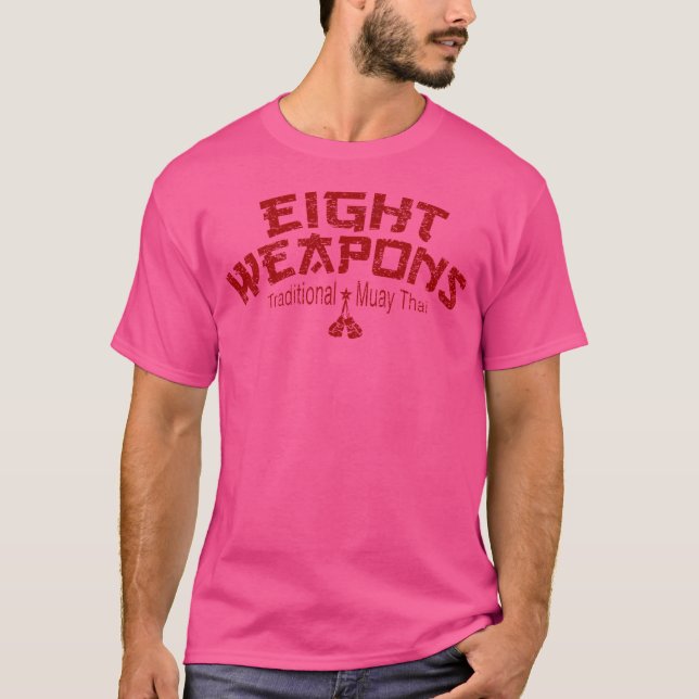 Camiseta Ocho armas muay tailandés tradicional (Anverso)