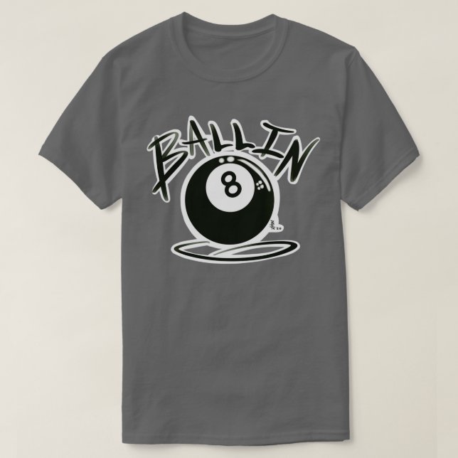 Camiseta Ocho bolas clásicas TShirt (Diseño del anverso)