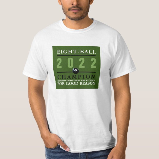 Camiseta Ocho campeones de bolas (Anverso)