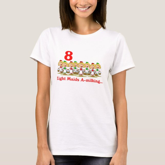 Camiseta Ocho criadas a ordeño (Anverso)