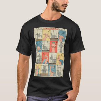 Camiseta Ocho figuras de sombra Utagawa Hiroshige