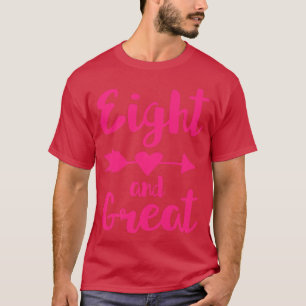 Camiseta Ocho niños regalo de cumpleaños ocho y grandes