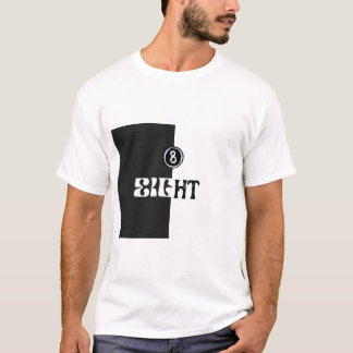 Camiseta Ocho números inspiraron a los hombres básicos T-Sh