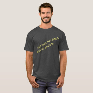 Camiseta Ocho piernas dos colmillos y actitud.