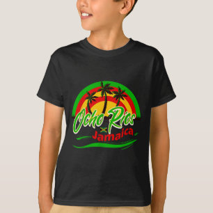 Camiseta Ocho Ríos Jamaica Bandera Vacaciones Turistas Cari