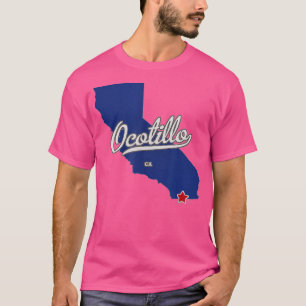 Camiseta Ocotillo California CA Map 