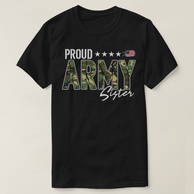 Camiseta OCP Orgullosa Hermana del Ejército Premium  (Diseño del anverso)