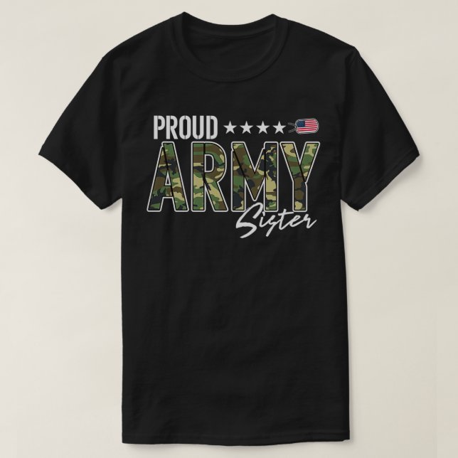 Camiseta OCP Orgullosa Hermana del Ejército Pullover (Diseño del anverso)