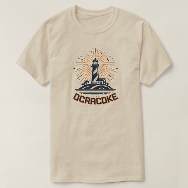 Camiseta Ocracoke North Carolina Lighthouse Sunrise (Diseño del anverso)