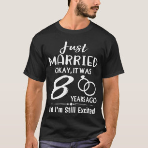 Camiseta Octavo aniversario Boda recién casado hace 8 año