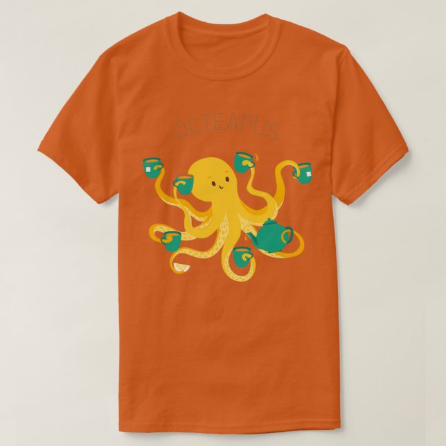 Camiseta Octeapus El Mayor Amante Del Té (Diseño del anverso)