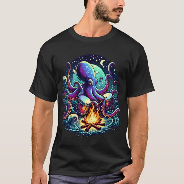 Camiseta Octo-Beats por el incendio (Anverso)