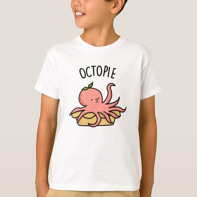 Camiseta Octo pie gracioso Octopus Pie Pun (Anverso)