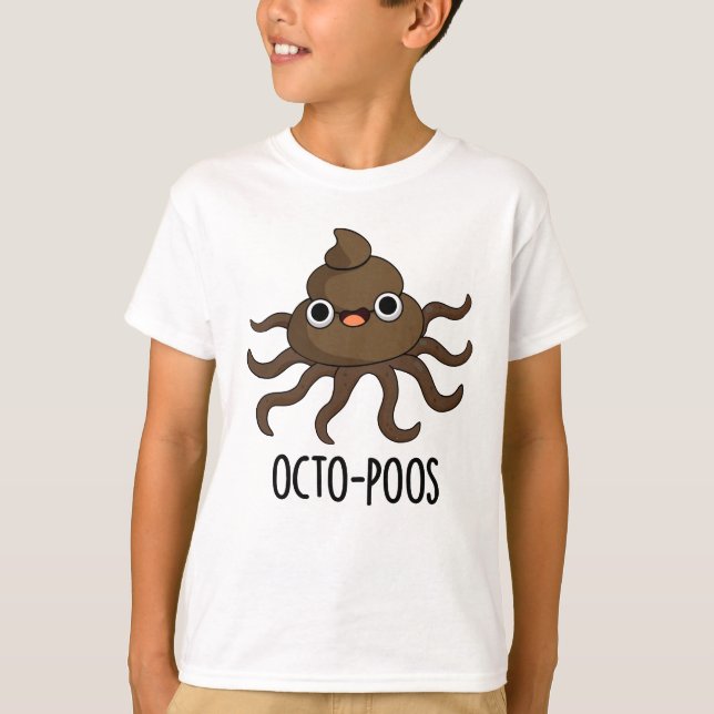 Camiseta Octo-poos Funny Octopus Pun (Anverso)