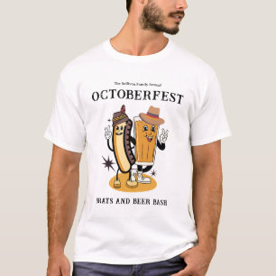 Camiseta Octoberfest Brats Beer Fall Fiesta Retro