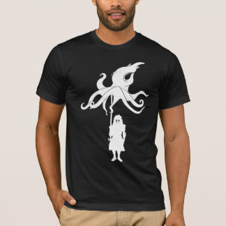 Camiseta OCTOBRELLA: BLANCO en serie del negro