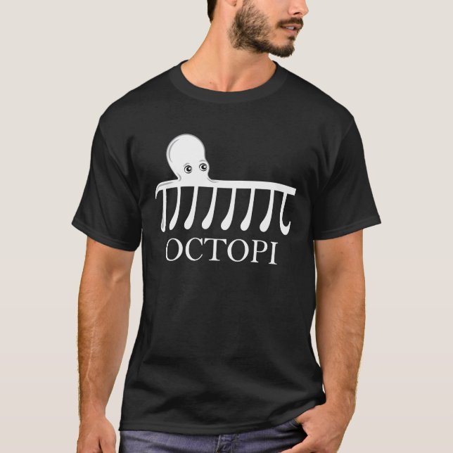 Camiseta Octopi - Graciosa Matemática del pulpo Pi (Anverso)