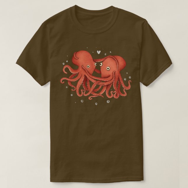 Camiseta Octopi mi corazón (Diseño del anverso)