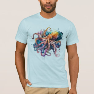 Camiseta Octopus acuarela