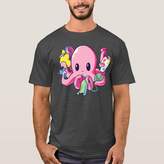 Camiseta Octopus artístico y artístico (Anverso)