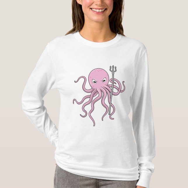 Camiseta Octopus as Wizard con Trident (Anverso)